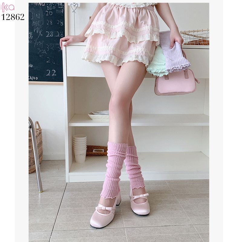 Ống tất mỏng mùa hè,vớ bắp chân Jk ballet nhiều màu 12862