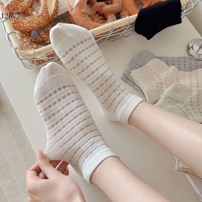 Tất lưới sợi tre mùa hè,vớ ngắn thoáng khí thấm hút mồ hôi 12877