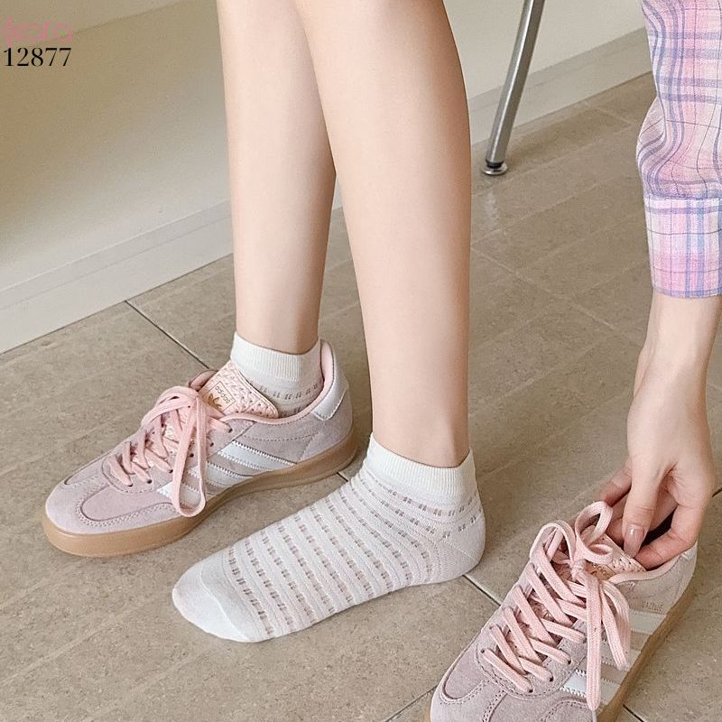 Tất lưới sợi tre mùa hè,vớ ngắn thoáng khí thấm hút mồ hôi 12877