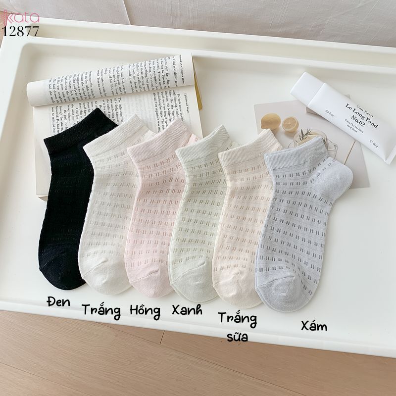 Tất lưới sợi tre mùa hè,vớ ngắn thoáng khí thấm hút mồ hôi 12877