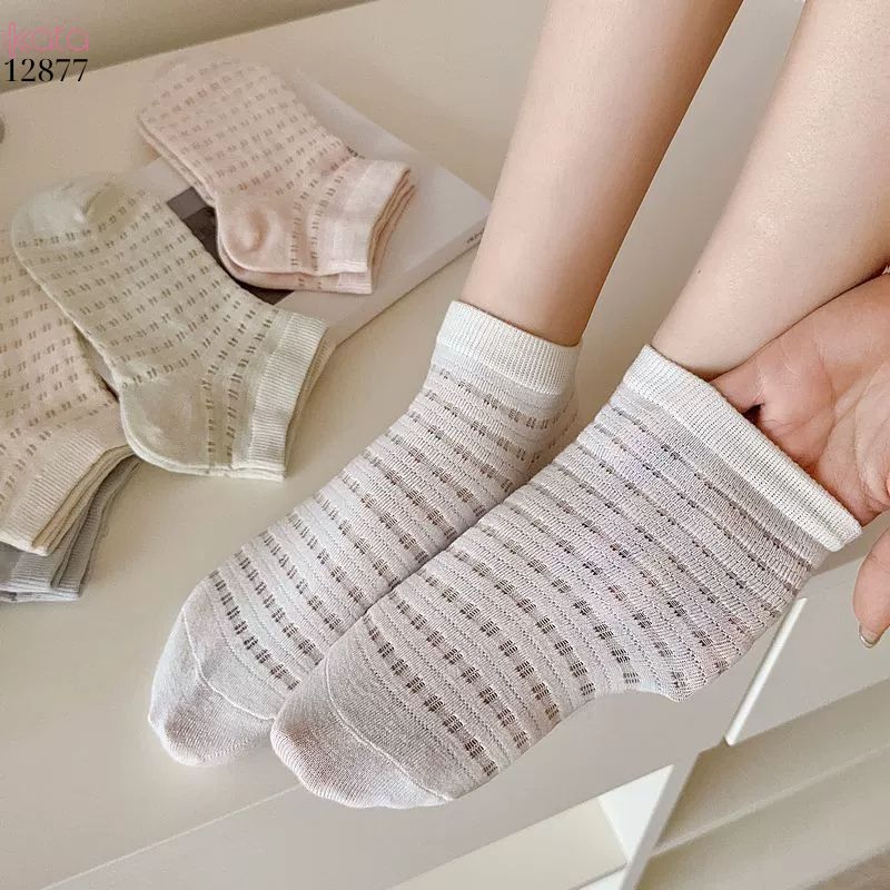 Tất lưới sợi tre mùa hè,vớ ngắn thoáng khí thấm hút mồ hôi 12877