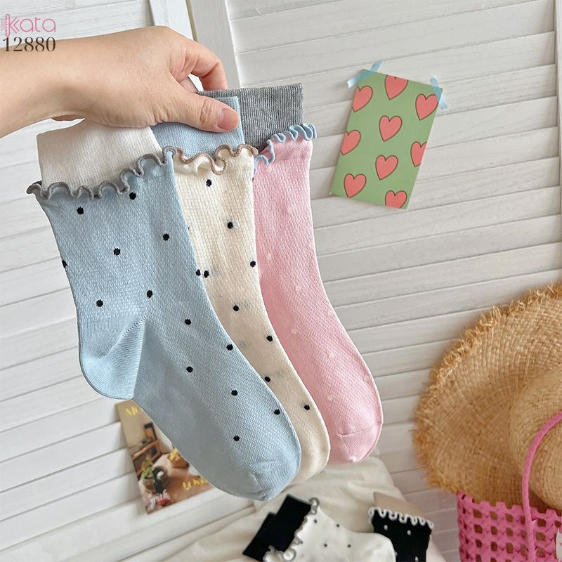 Tất thời trang ngọt ngào phong cách Hàn,vớ bông mềm mịn xuân hè 12880
