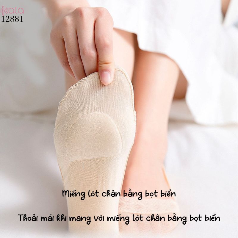 Tất thuyền ren có đệm bọt biển giảm áp lực lên bàn chân 12881