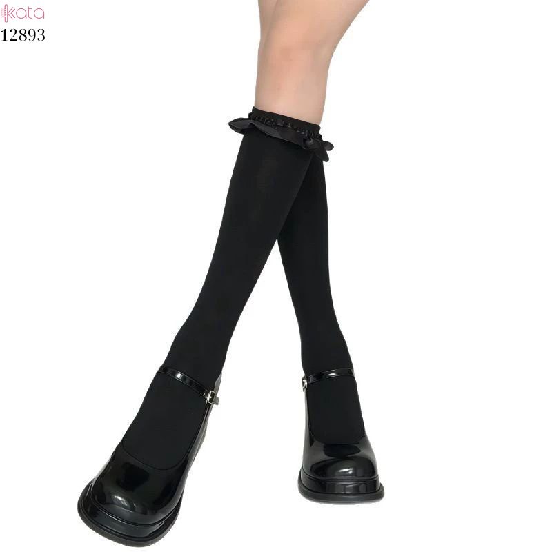 Tất JK viền nấm,vớ bắp chân sinh viên lolita 12893