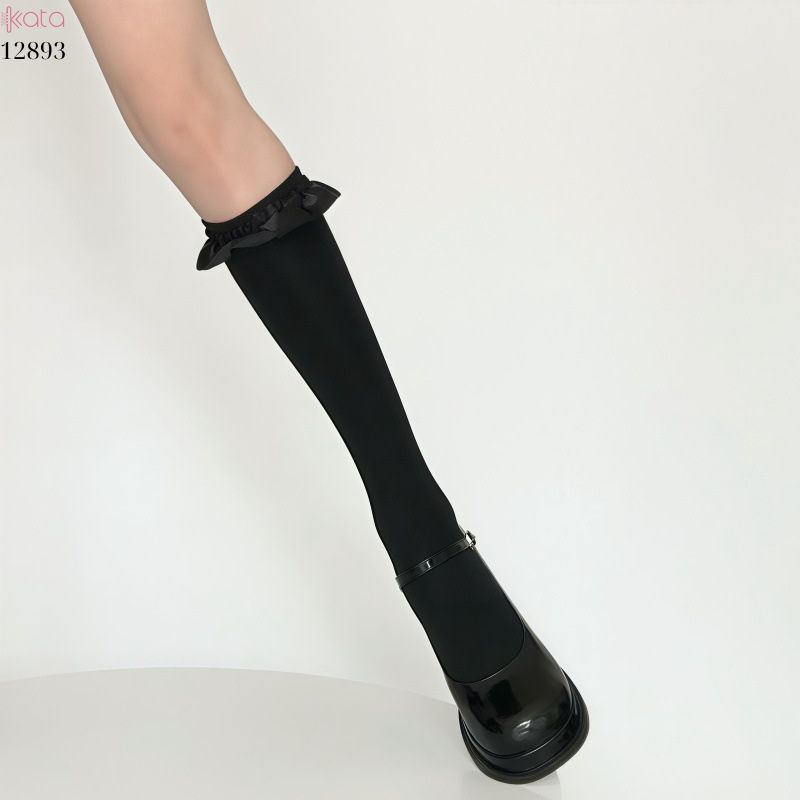 Tất JK viền nấm,vớ bắp chân sinh viên lolita 12893