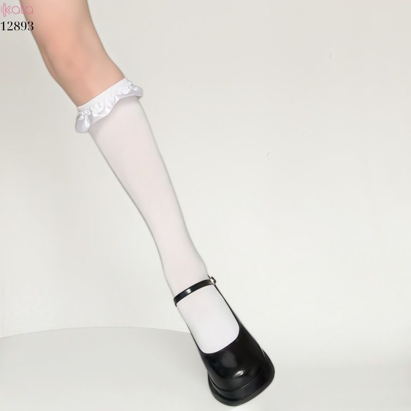 Tất JK viền nấm,vớ bắp chân sinh viên lolita 12893