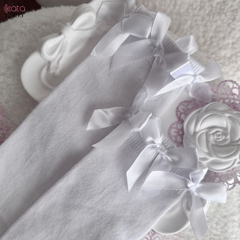 Tất ruy băng JK,vớ bắp chân lolita Nhật Bản 12895