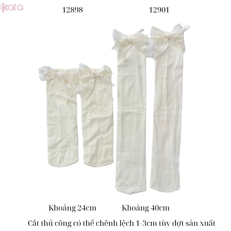 Tất ren ruy băng,vớ giữa bắp chân JK lolita mùa hè thoáng khí 12898