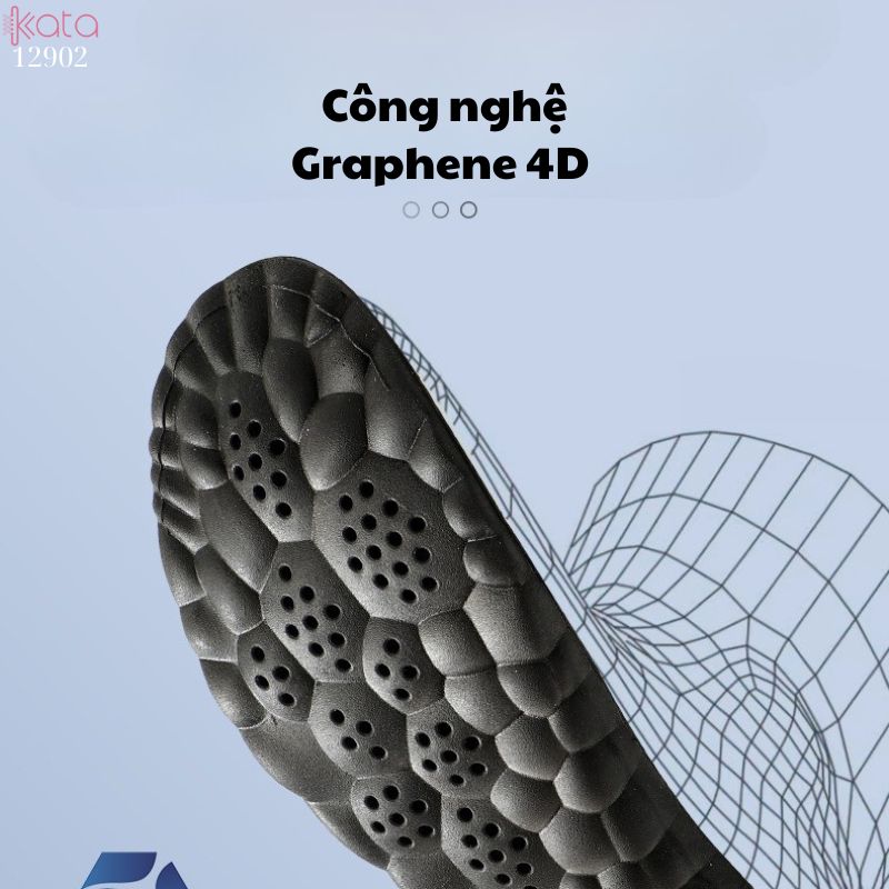 Lót giày thể thao Graphene 4D, công nghệ đám mây pu, massage,thấm hút mồ hôi,chống mùi 12903
