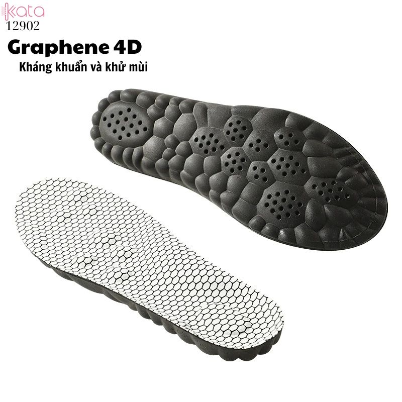 Lót giày thể thao Graphene 4D, công nghệ đám mây pu, massage,thấm hút mồ hôi,chống mùi 12903