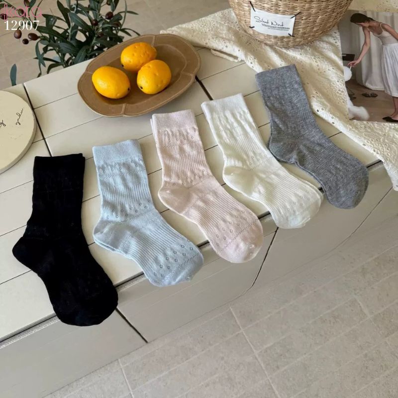 Tất nữ mùa hè,vớ lưới bông mỏng, thoáng khí 12907