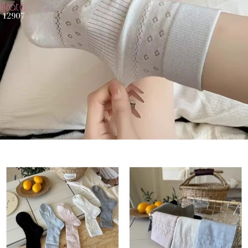 Tất nữ mùa hè,vớ lưới bông mỏng, thoáng khí 12907