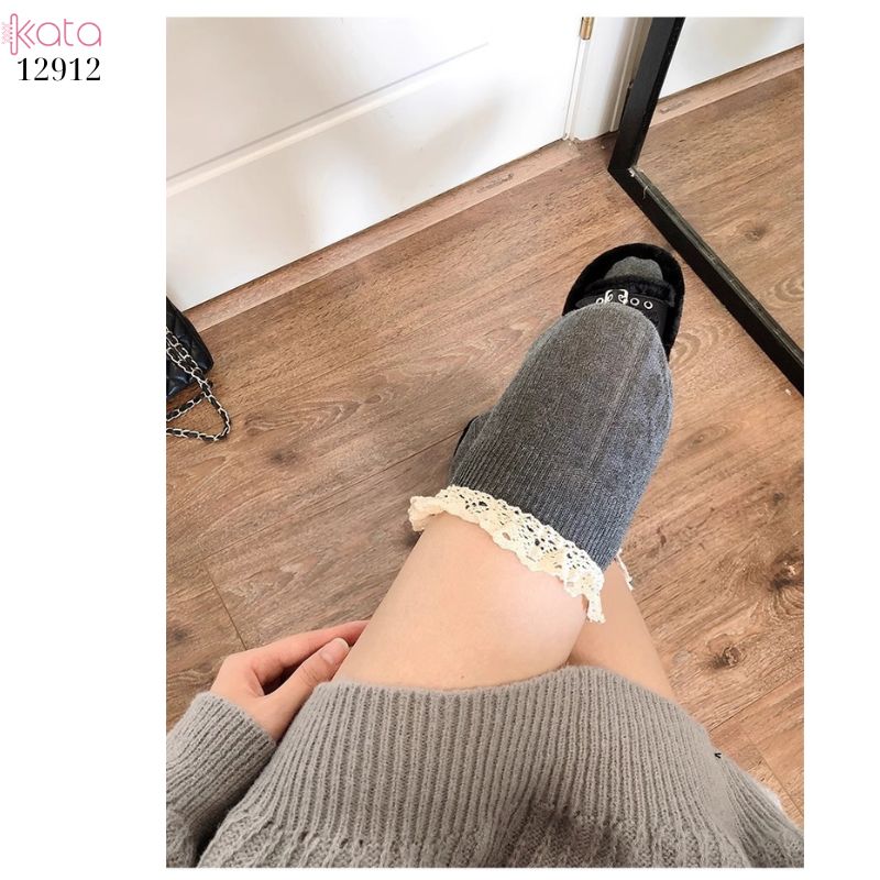 Tất ren trên đầu gối lolita,vớ đi bốt dễ thương ngọt ngào 12912