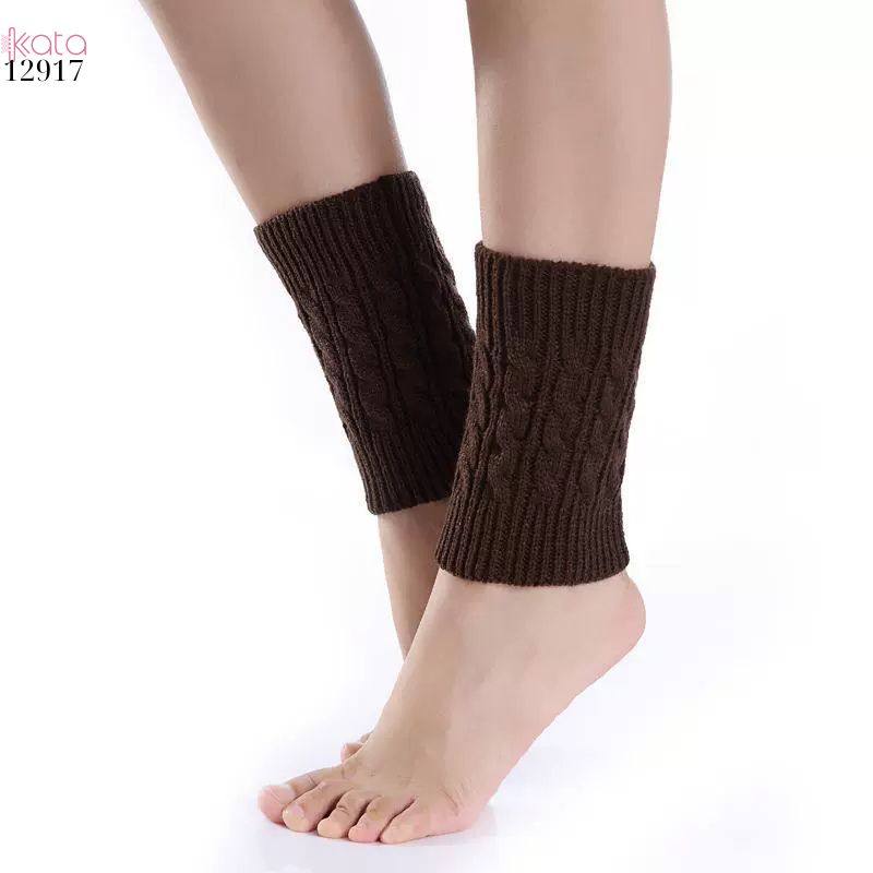 Ống tất len giữ ấm cổ chân cổ tay mùa đông,tất đi bốt dệt kim ren giữ ấm mắt cá chân 12917