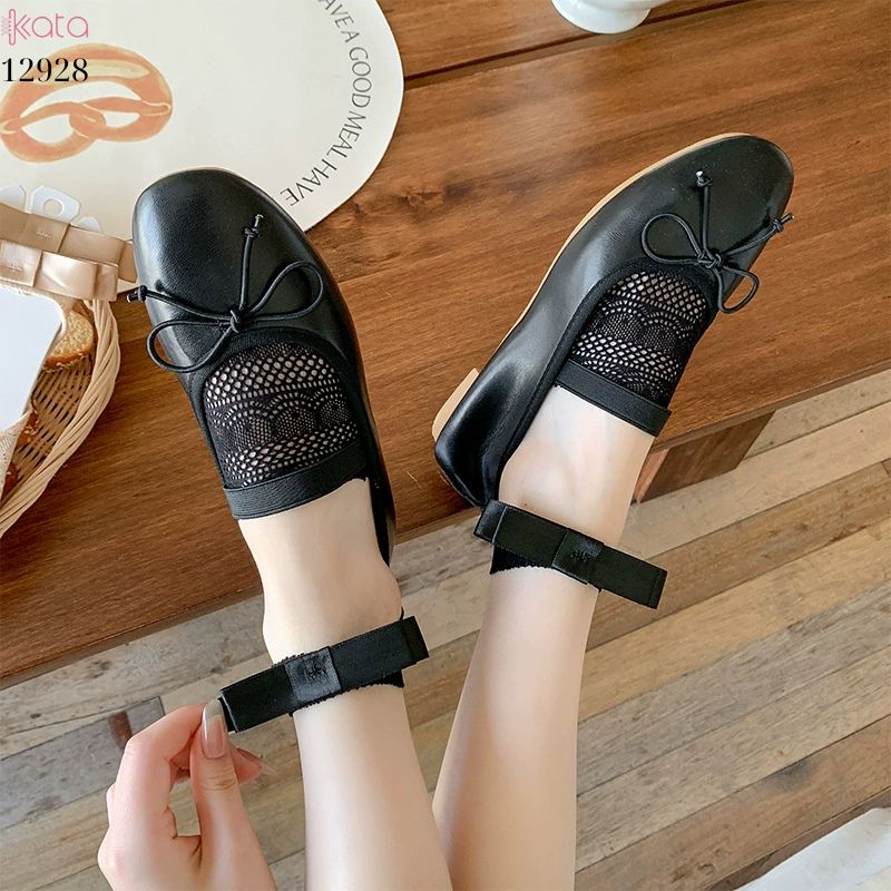 Tất ren mỏng nơ mùa hè,vớ thuyền Lolita không rớt gót,phong cách Hàn Quốc Balletcore 12928