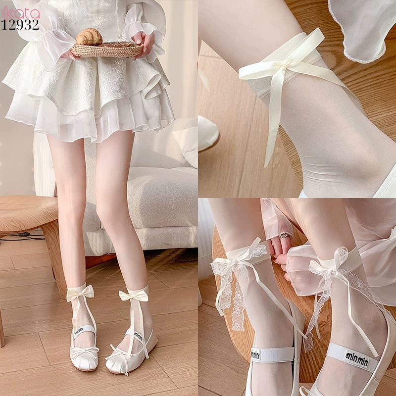 Tất trong suốt siêu mỏng lolita,vớ giữa bắp chân phong cách cổ tích xuân hè 12932