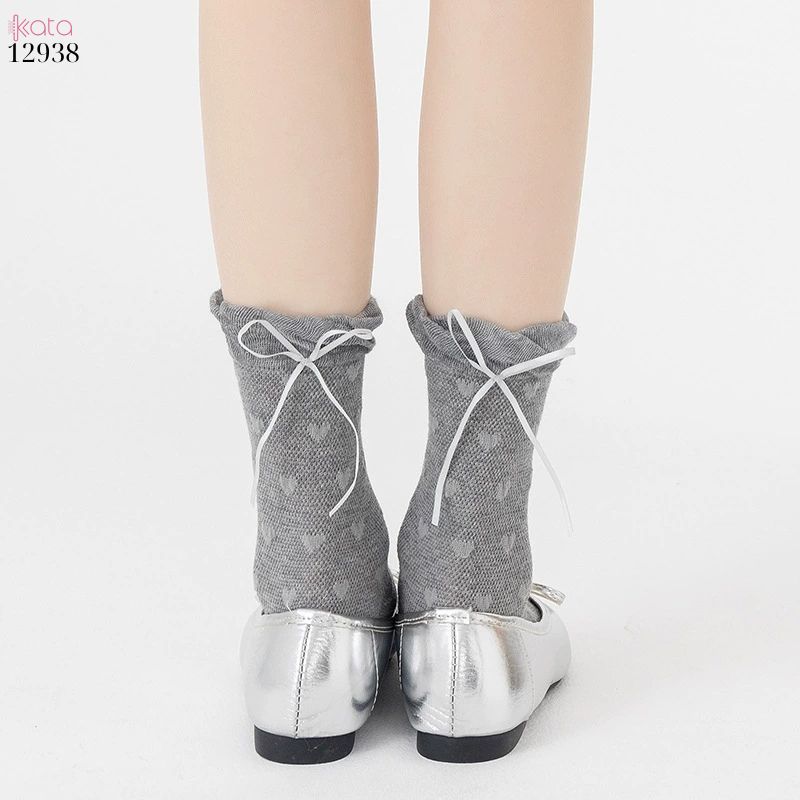 Tất ren nơ lolita,vớ nữ ống giữa xuân hè 12938
