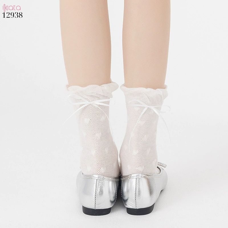Tất ren nơ lolita,vớ nữ ống giữa xuân hè 12938