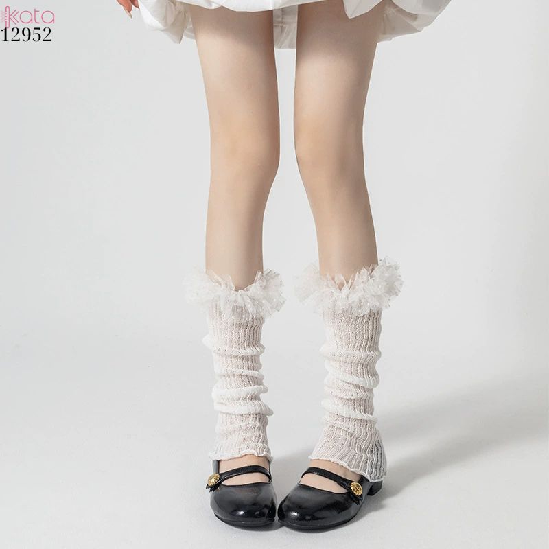 Ống tất ren,tất dệt kim phối ren mỏng xuân hè 12952