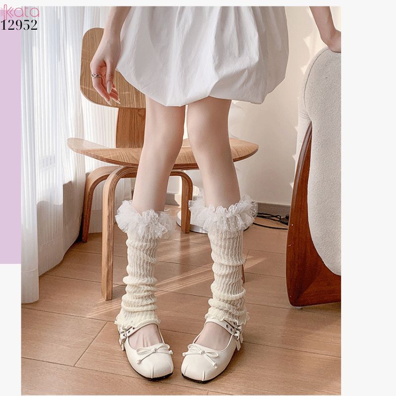 Ống tất ren,tất dệt kim phối ren mỏng xuân hè 12952