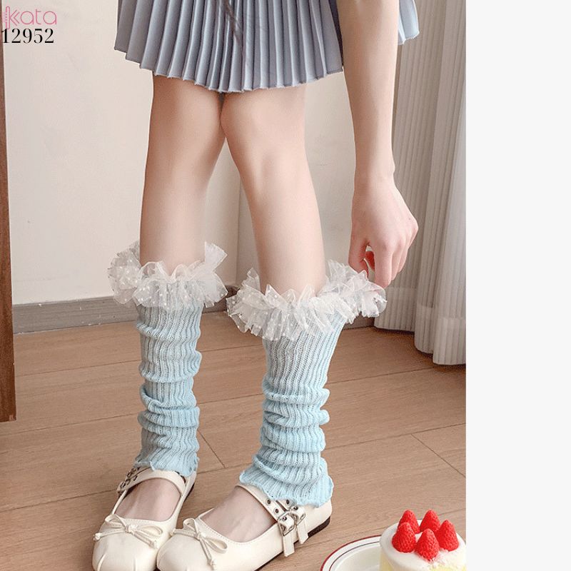 Ống tất ren,tất dệt kim phối ren mỏng xuân hè 12952
