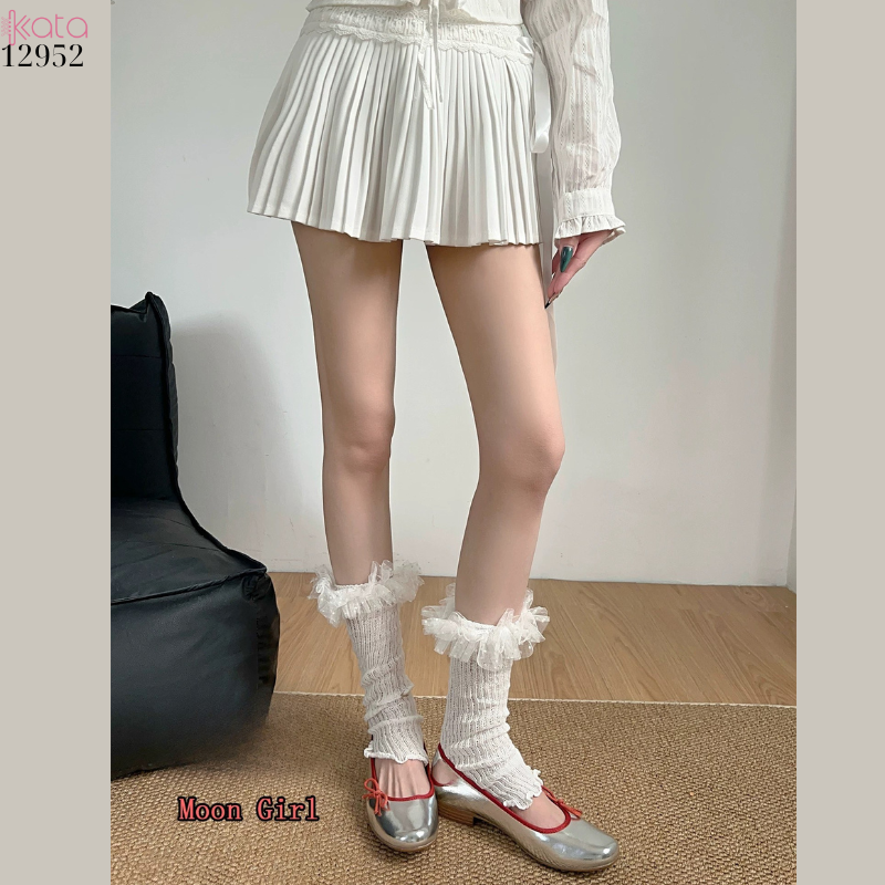 Ống tất ren,tất dệt kim phối ren mỏng xuân hè 12952