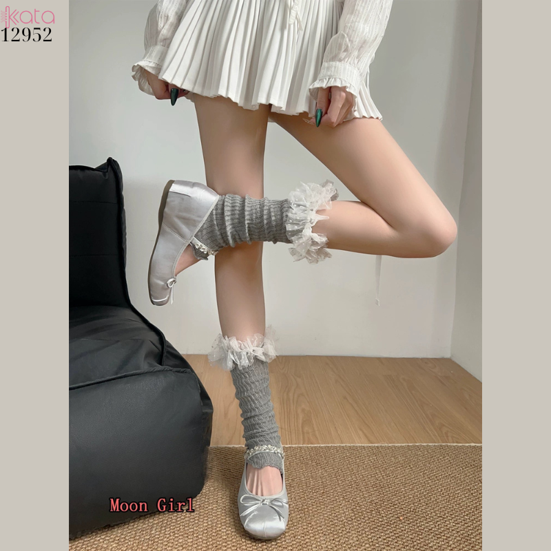 Ống tất ren,tất dệt kim phối ren mỏng xuân hè 12952
