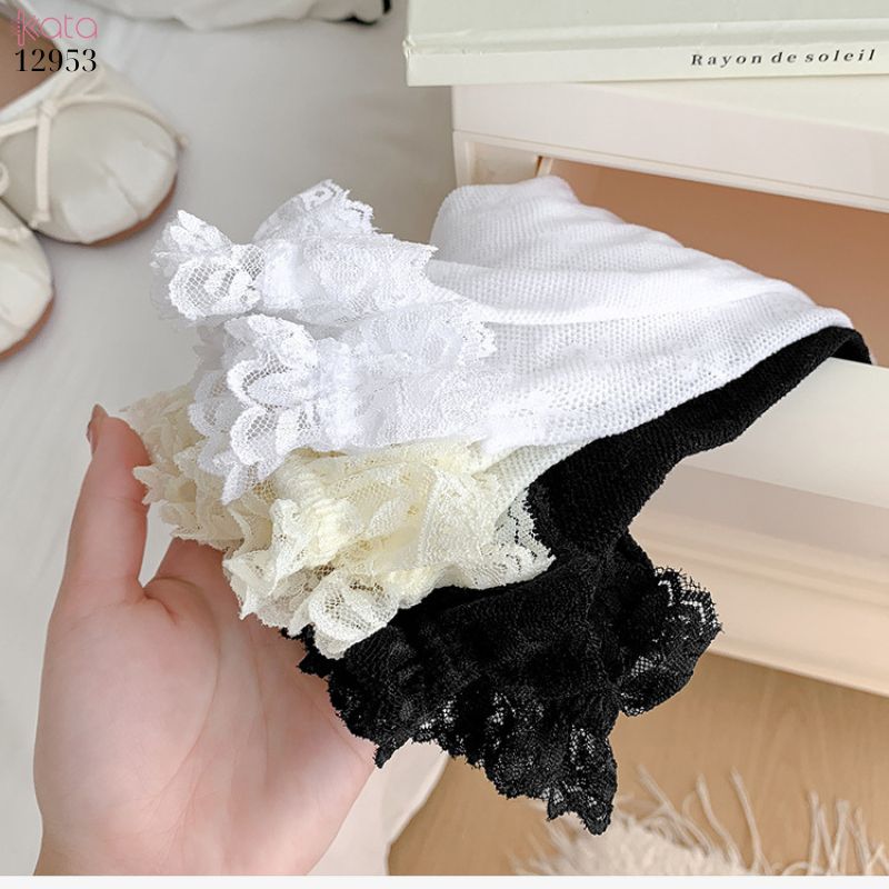 Tất ren nơ bắp chân,vớ phong cách ba lê jk lolita 12953