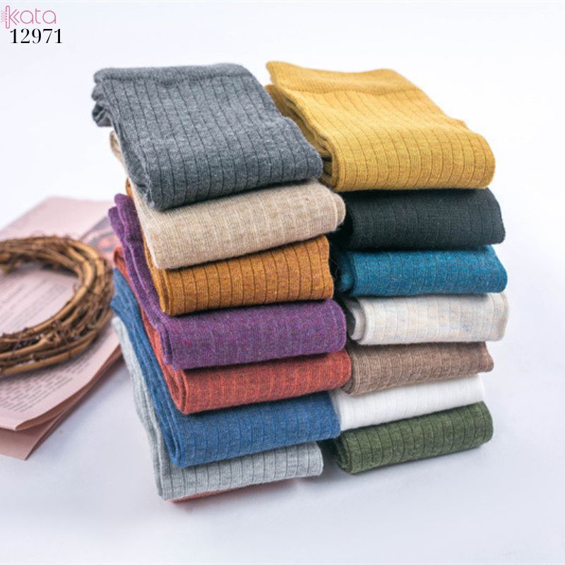 Tất bắp chân sọc dọc giảm béo bắp chân,vớ đi bốt thu đông 12971
