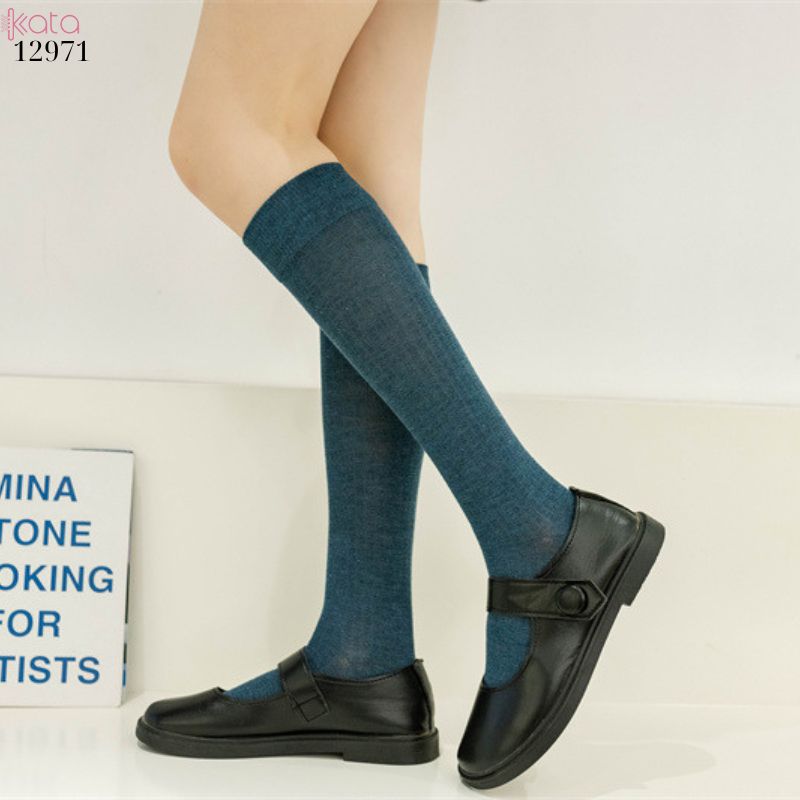 Tất bắp chân sọc dọc giảm béo bắp chân,vớ đi bốt thu đông 12971