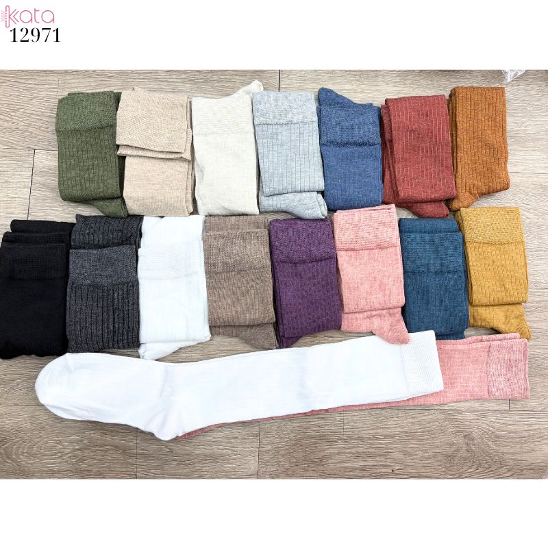 Tất bắp chân sọc dọc giảm béo bắp chân,vớ đi bốt thu đông 12971