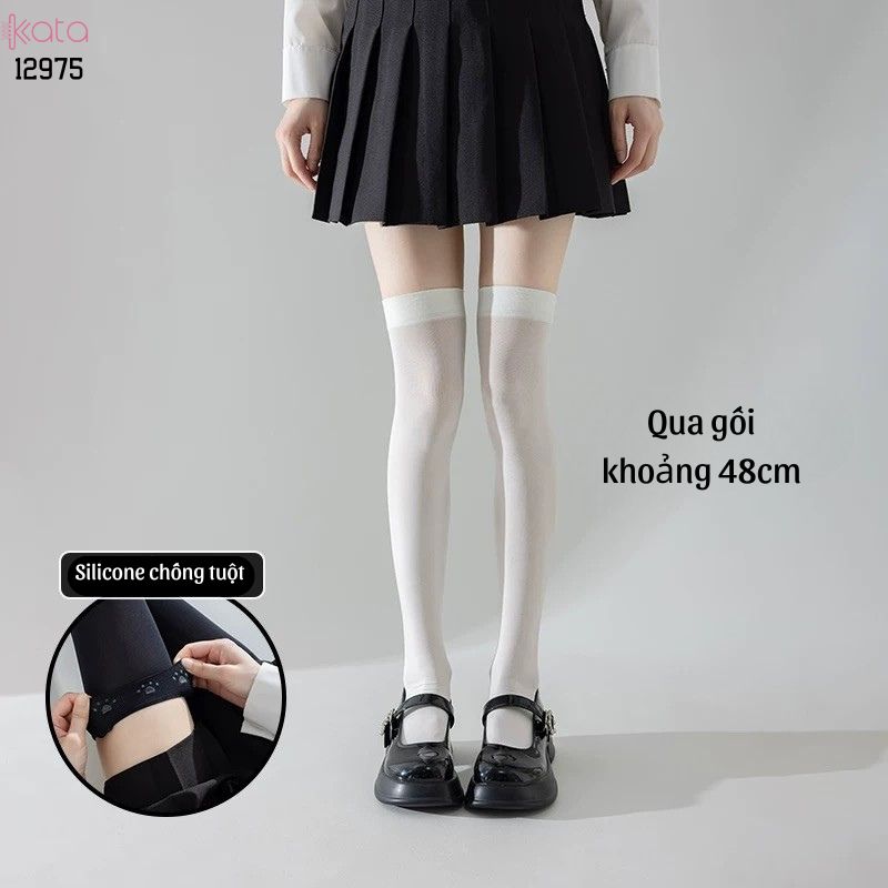 Tất đùi qua gối có Silicone chống tuột,Vớ JK, bắp chân,qua đầu gối 12976