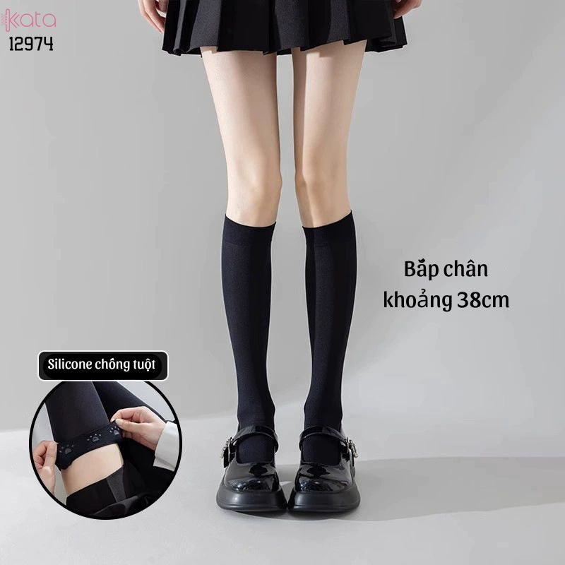 Tất đùi qua gối có Silicone chống tuột,Vớ JK, bắp chân,qua đầu gối 12976