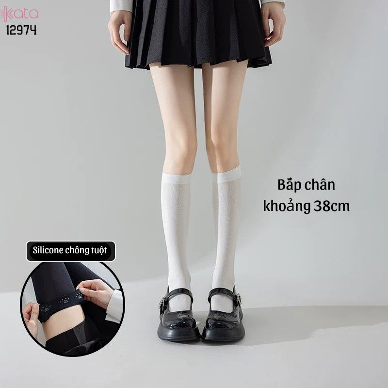 Tất đùi qua gối có Silicone chống tuột,Vớ JK, bắp chân,qua đầu gối 12976