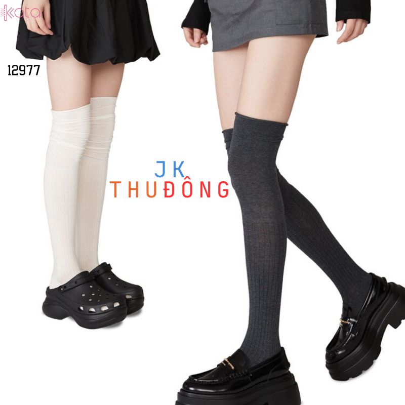 Tất qua gối JK,vớ qua gối thu đông JK 12977