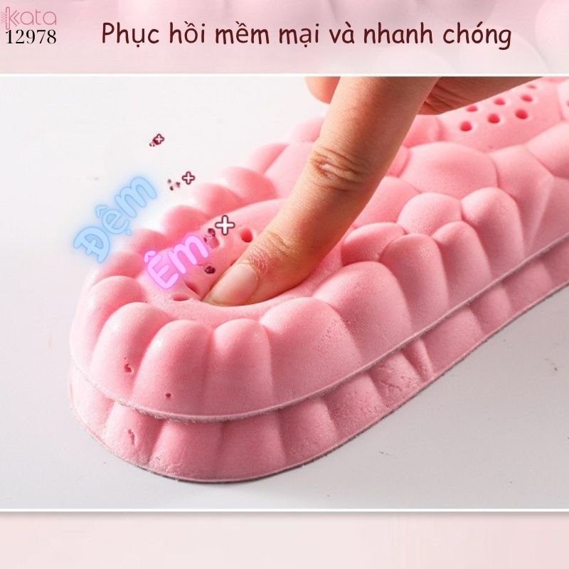 Lót giày massage thể thao đứng lâu mỏi,đàn hồi mềm dẻo thoáng khí và thấm hút mồ hôi 12980