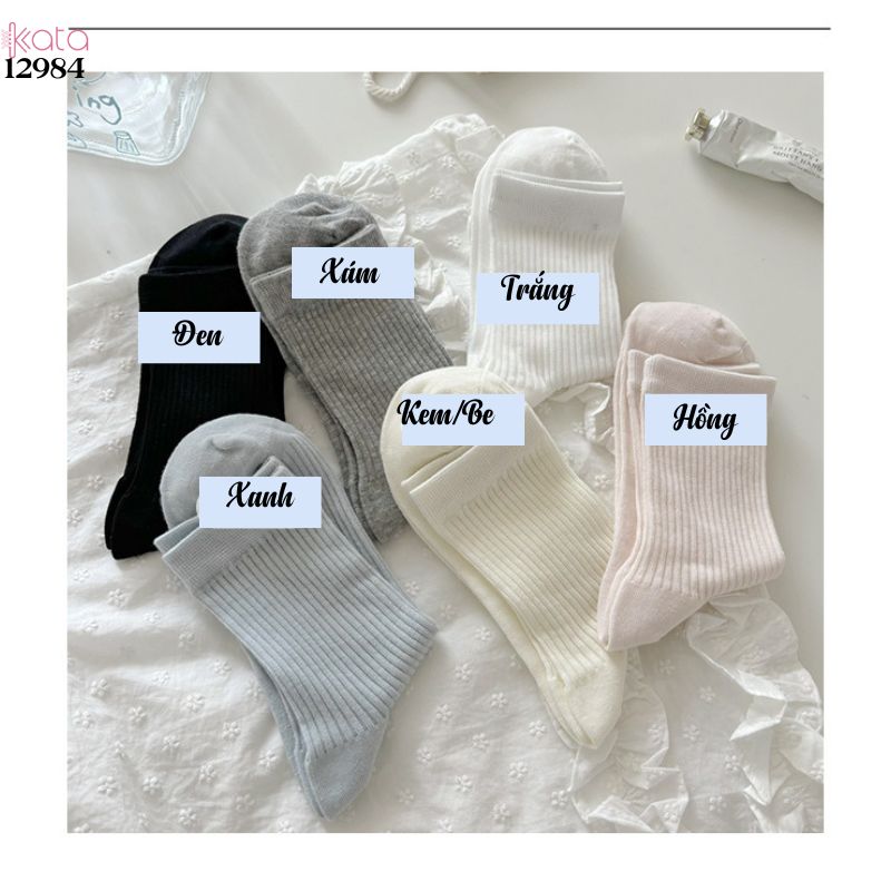 Tất bông mềm mịn,vớ mỏng xân hè thấm hút mồ hôi 12984
