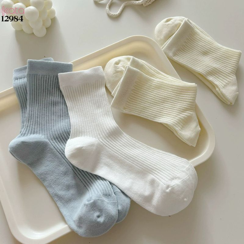 Tất bông mềm mịn,vớ mỏng xân hè thấm hút mồ hôi 12984
