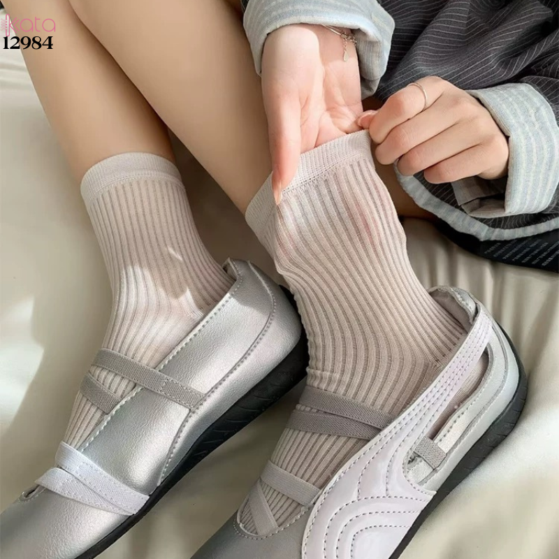 Tất bông mềm mịn,vớ mỏng xân hè thấm hút mồ hôi 12984