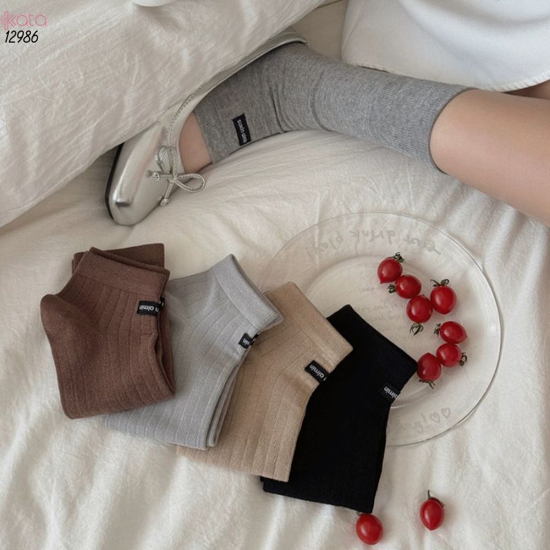 Ống tất bông mềm mịn,vớ ống chân xuân hè 12986