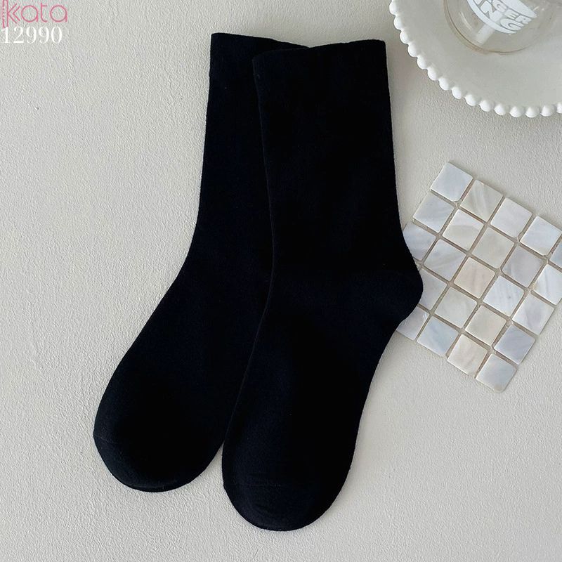 Tất bông mềm mịn,vớ trơn giữa bắp chân nữ 12990