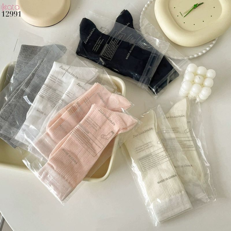 Tất bông mỏng ren mềm mịn phong cách ngọt ngào,vớ lưới JK nữ xuân hè 12991