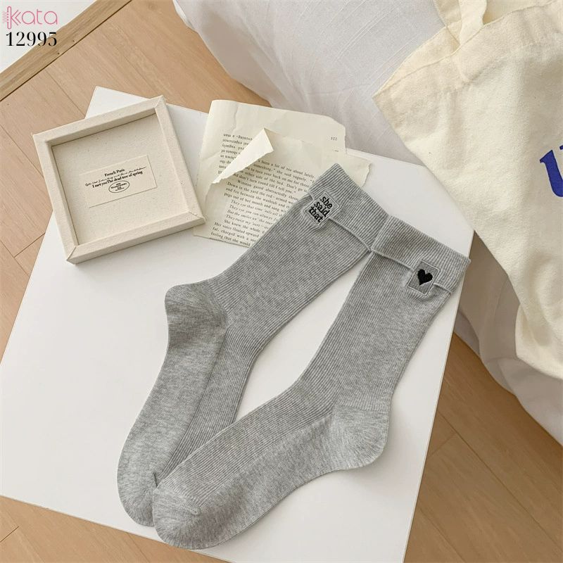 Tất bông mềm mịn vải chất lượng tốt,vớ thêu đẹp không đường may 12995