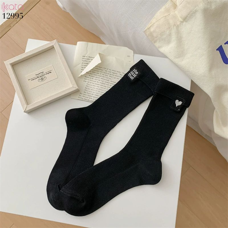 Tất bông mềm mịn vải chất lượng tốt,vớ thêu đẹp không đường may 12995