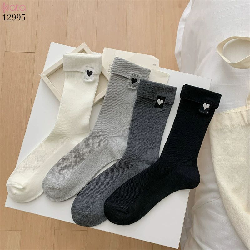Tất bông mềm mịn vải chất lượng tốt,vớ thêu đẹp không đường may 12995