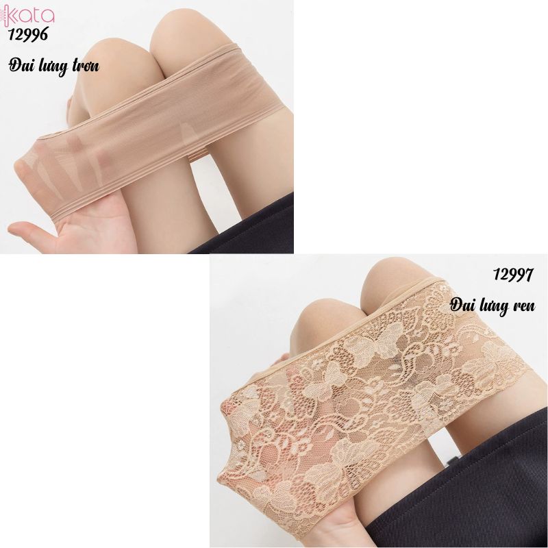 Quần tất đai ren cotton,nude, siêu mỏng, chống vướng, không tuột, vớ da lụa đen mỏng xuân hè nữ 12997