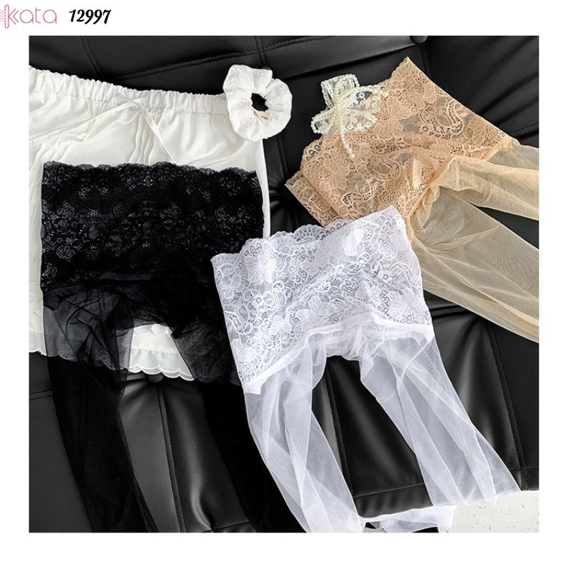 Quần tất đai ren cotton,nude, siêu mỏng, chống vướng, không tuột, vớ da lụa đen mỏng xuân hè nữ 12997