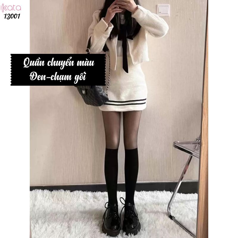 Quần nhung co giãn chuyển màu,tất siêu mỏng và trong suốt che khuyết điểm 13001