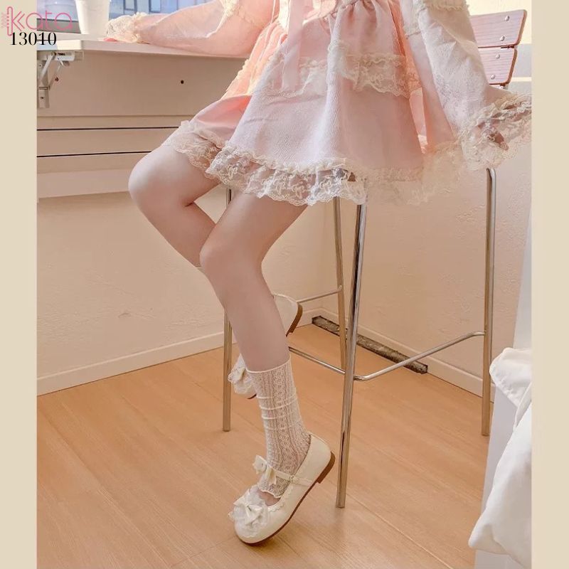 Ống tất thời trang lolita ,ống chân mỏng phong cách ballet 13010