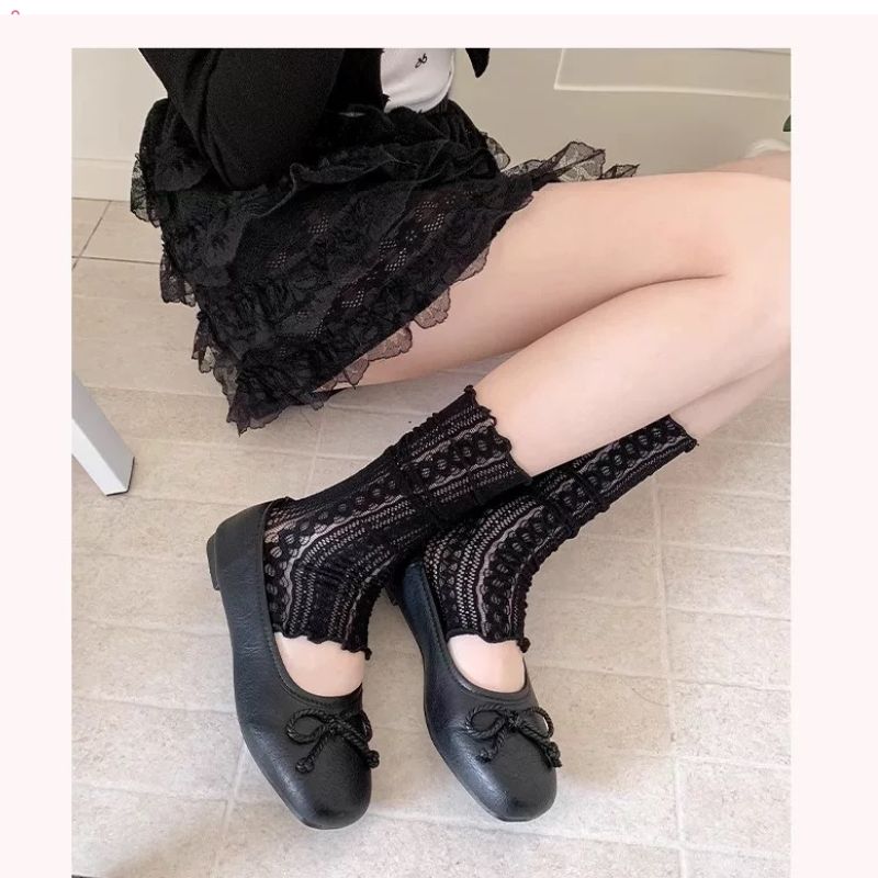 Ống tất thời trang lolita ,ống chân mỏng phong cách ballet 13010